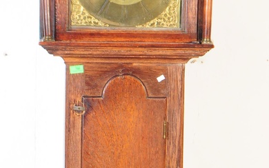 EARLY 19TH CENTURY GEORGE III EIGHT DAY GRANDFATHER CLOCK