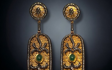 Earrings - Vintage Art Deco Diamond Earrings