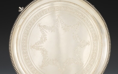 English Sterling Silver Footed Tray