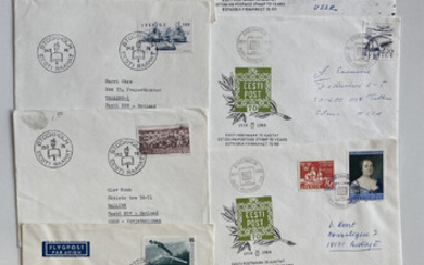 Estonia, Sweden ESTIKA - Group of envelopes & postcard (10)