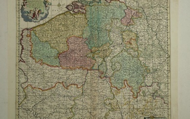 Europe, Map - Belgium / Luxemburg / Limburg / Brabant / Vlaanderen; Frederik de Wit - Accurata Belgii Hispanici Gallici - 1681-1700