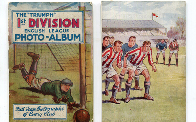 FOOTBALL. Five 'The Triumph' photo albums, comprising '1st Division English League