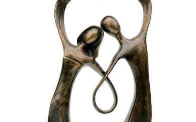 Figurine - Verliefd koppel - Bronze