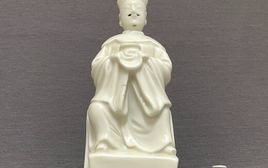 Figurine(s) - Blanc de chine - Porcelain - Chinese -Dehua kilns, Fujian province - Taoist scholar dignitary - China - Kangxi (1662-1722)