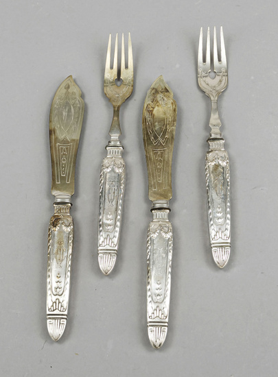 Fish cutlery for five persons, Germa