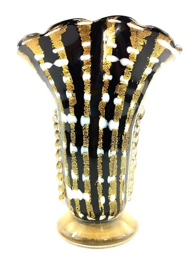 Fornace Arte di Murano - Vase - Glass, Gold leaf