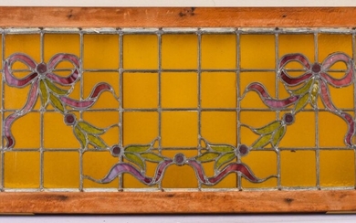 Four Stained Glass Panels.
