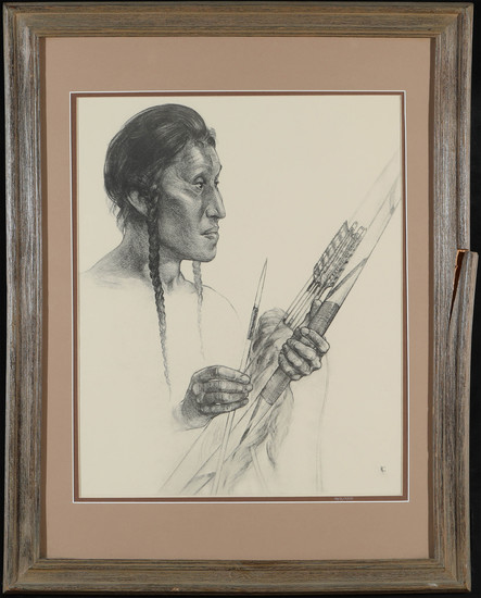 Framed Native American Print by Caples 87619