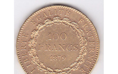 France - 100 Francs 1879-A Genius - Gold