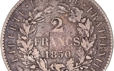 France. Second Republic (1848-1852). 2 Francs 1850-BB Cérès