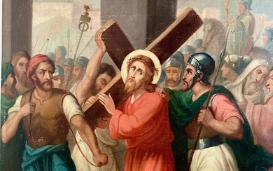 French school (XIX) - Christ with the cross