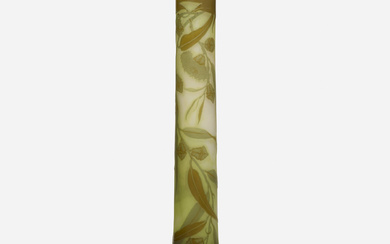 Gallé Tall vase with eucalyptus