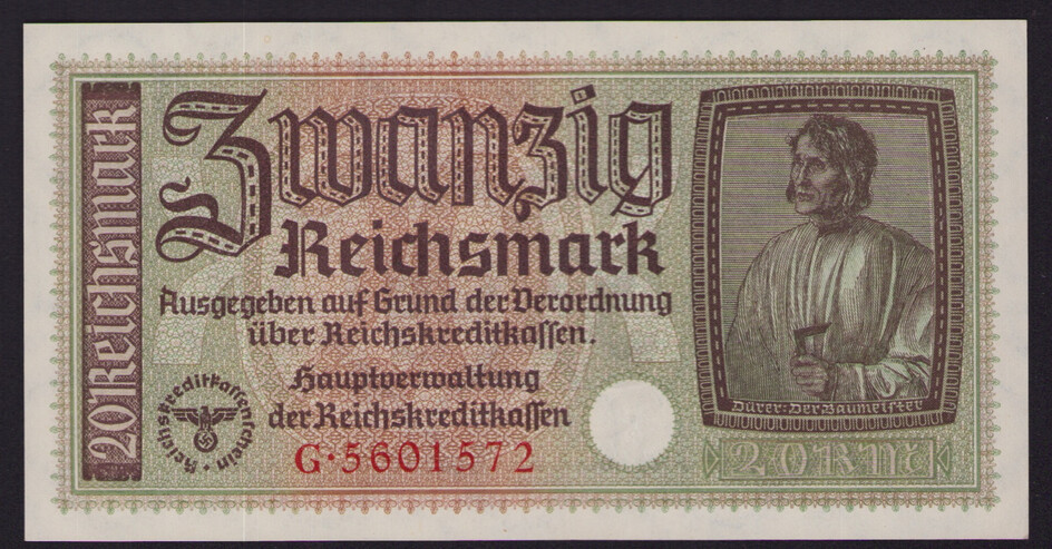Germany 20 Reichsmark 1940-45