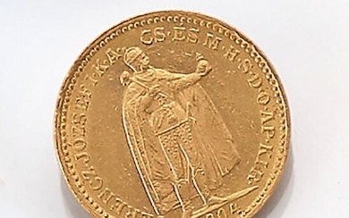 Gold coin, 20 kroner, Austria-Hungary, 1904, Franz...