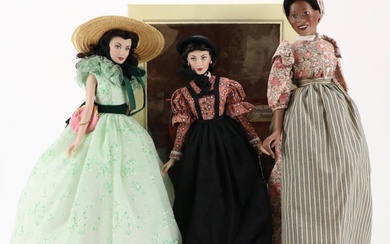 "Gone with the Wind" Scarlet and Prissy Character Dolls