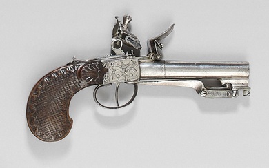 Grand pistolet coup de poing à silex, fabrication... - Lot 299 - Thierry de Maigret