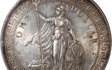 Great Britain, Trade Dollar, [PCGS AU58] 1901C, Calcutta Mint, (Pridmore-12)
