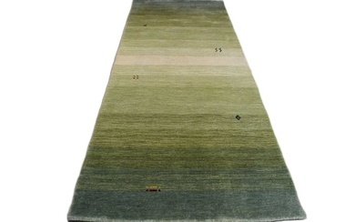 Green striped Gabbeh - unused - Rug - 203 cm - 78 cm