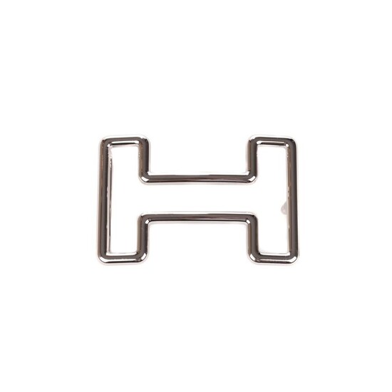 Hermès - Boucle de ceinture Tonight en métal argenté (37mm) Belt