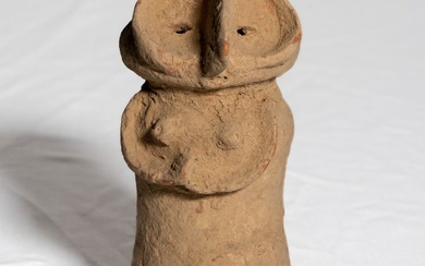 Indus Valley terracotta votive idol, 14 x 6,5 cm - Spanish Export Licence - Votive offering