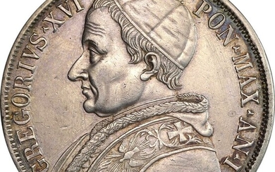 Italy, Papal State. Gregorio XVI (1831-1846). Scudo 1831 Anno I, Zecca Bologna