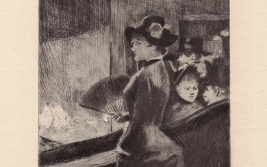 Jean Louis Forain Folies Bergere 1892 Etching