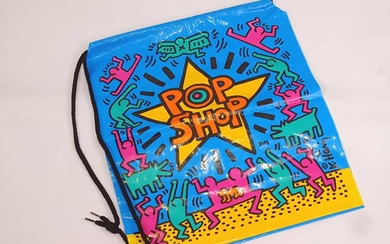 KEITH HARING 1986 POP SHOP BAG - BLUE