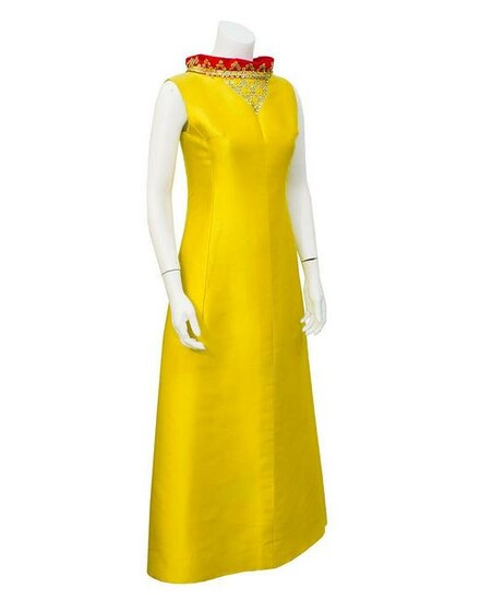 Lanvin Yellow silk gown