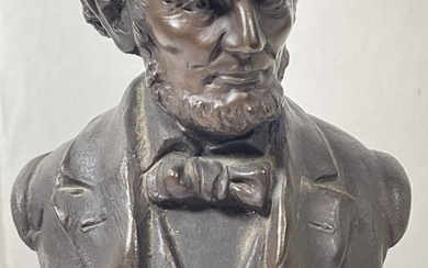 Late 19th C Austrian Bronze Bust of Abraham Lincoln
