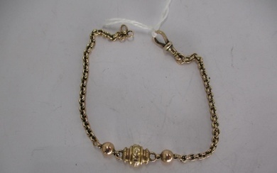 Late Victorian 9ct Gold Bracelet, 4.5g