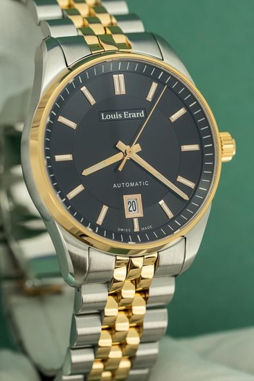 Louis Erard - Automatic Heritage Collection 2 Tone Rose Gold Swiss Made - 69101AB72.BMA58 - Men - Brand New