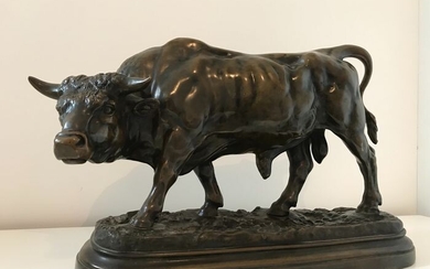 Louis Vidal (1831-1892) - Bull, Sculpture (1) - Bronze (patinated) - 19th century