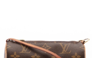 Louis Vuitton Papillon Zip Pochette in Monogram Canvas and Vachetta Leather
