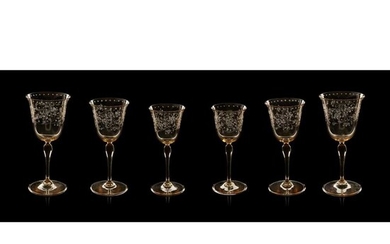 MANNER OF JAMES POWELL & SONS PART SUITE OF STEMMED DRINKING GLASSES