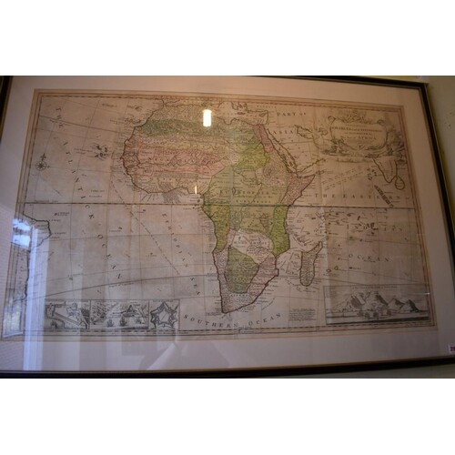 MAP OF AFRICA: 'To the Right Honourable Charles Earl of Pete...