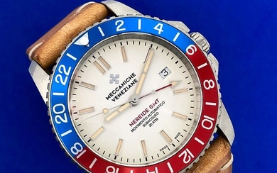 Meccaniche Veneziane - Automatic Watch Nereide GMT 2.0 Extra Strap - Diaspro Crema - Men - BRAND NEW