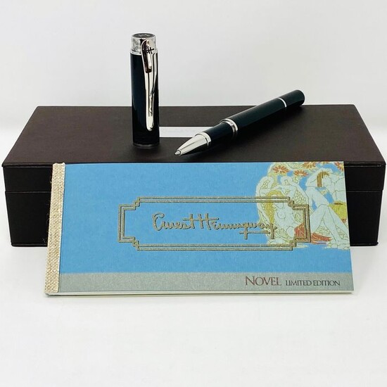 Montegrappa - Roller ball - Montegrappa Icons Hemingway Novels Limited Edition Rollerball Pen Black ISICHRIC