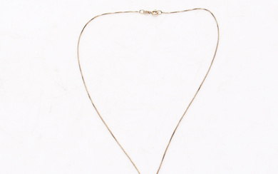 NECKLACE with PENDANT, 18k, Gold, weight approx 2,9 grams.