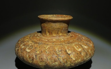 Nayarit, Western Mexico Terracotta Bowl. 200 BC-200 AD. 9 cm H. Spanish Import License.