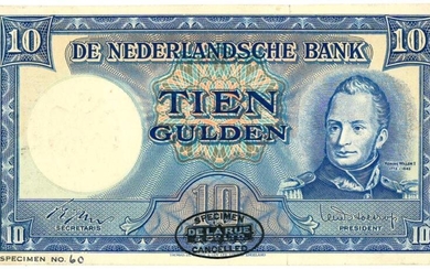 Nederland. 10 gulden. Bankbiljet. Type 1949. Molen - Nagenoeg UNC.