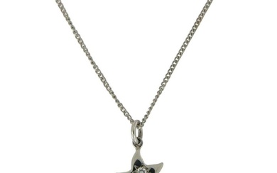 No Reserve Price - Pomellato - Necklace with pendant - DoDo - 18 kt. White gold Diamond