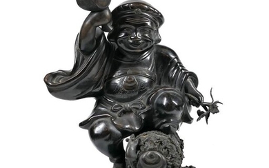 Okimono - Bronze - Exquisite bronze Daikokuten statue - Japan - Late 19th - early 20th century