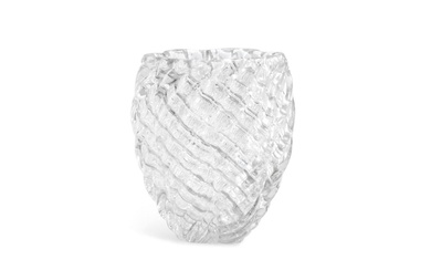 PAOLO VENINI 1895-1959 Vase '3553' Série Diamante pour Venini circa 1940 - Verre soufflé. 26,00...