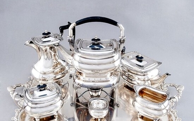 Pasgorcy - Coffee and tea service, (5.350 gr silver) - First half 20th century