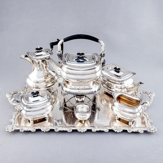 Pasgorcy - Coffee and tea service, (5.350 gr silver) - First half 20th century