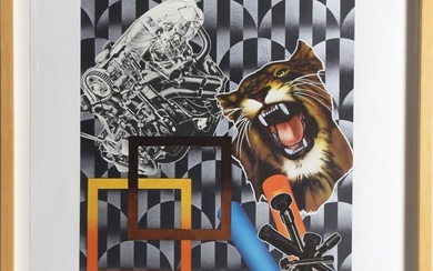 Peter Phillips, Tiger & Engine, Lithograph