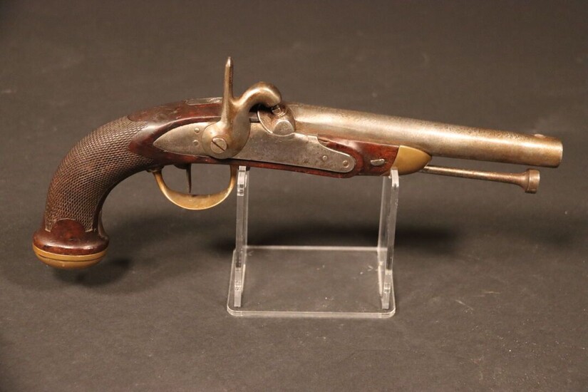 Pistolet d'officier, modèle 1816-1822.Transformé... - Lot 199 - Alexandre Landre