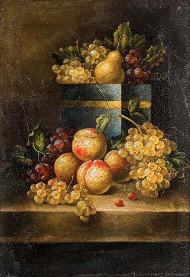 Pittore italiano del XVIII/XIX secolo - Still-life, Natura morta con frutta