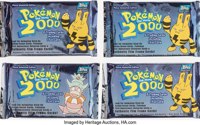 Pokémon: the Movie 2000 Trading Cards Sealed Packs Group...