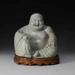 Porcelain Seated Budai, Republic Period